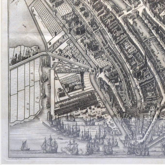 Amsterdam city plan - Joost van Sassen by Cornelis Anthonisz.