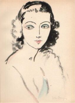 Portrait of a woman by Kees van Dongen