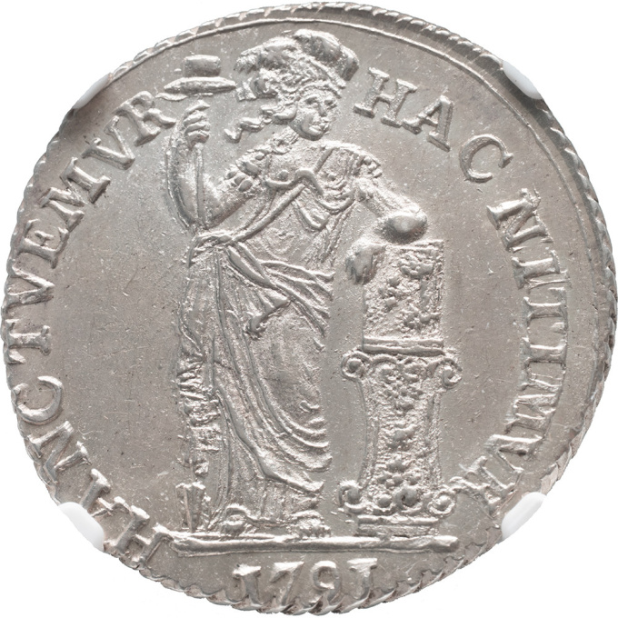 1 gulden West-Friesland NGC MS 63 by Artista Sconosciuto