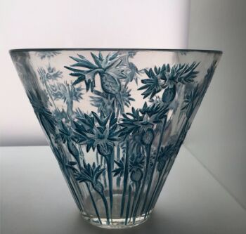 An early vase 'Bluets' designed by Rene Lalique (1860-1945) by René Lalique