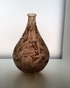 A beautiful 'Sauge' patinated vase designed by R. Lalique circa 1923 by René Lalique