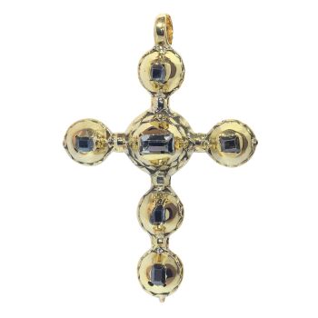 Antique diamond cross by Artista Desconhecido