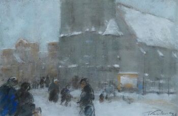 Winterse dag in Scheveningen by Froukje Wartena