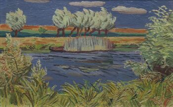 Riviergezicht by Herman Bieling