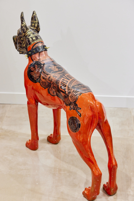 LV Red Danish Dog by Ghost Art