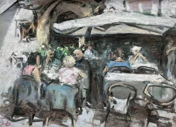 Una Terrazza in Toscana by Onno Boerwinkel
