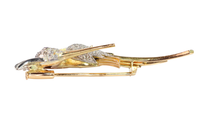 Vintage Fifties Hummingbird Brooch, A Whimsical Mid-Century Flight by Artista Desconocido