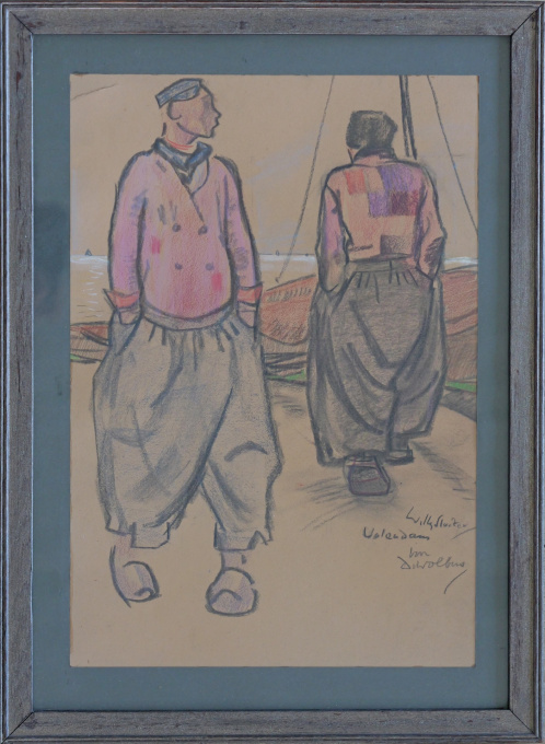 Schippers in Volendam by Willy Sluiter