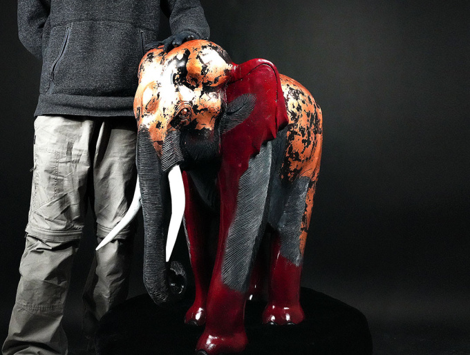 Boss Elephant by Theo Mackaay