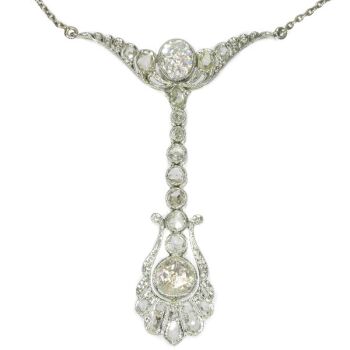 Belle Epoque diamond pendant by Dutch supplier to the court by Unbekannter Künstler