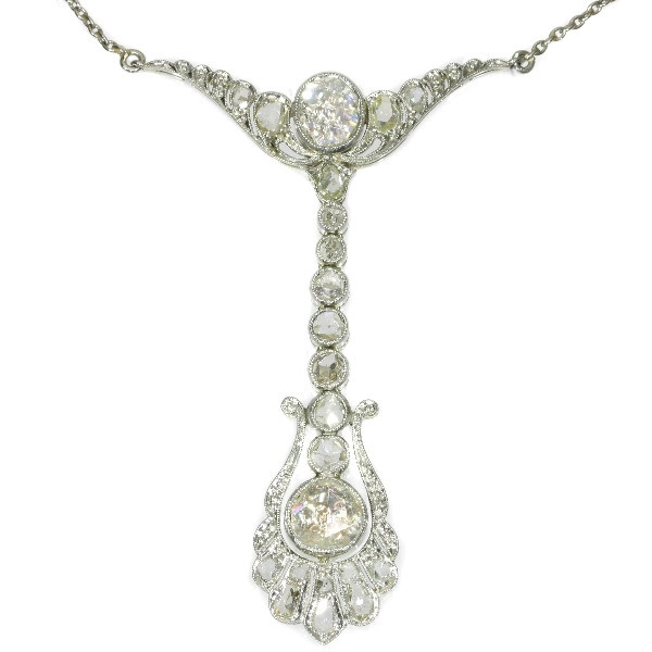 Belle Epoque diamond pendant by Dutch supplier to the court by Onbekende Kunstenaar