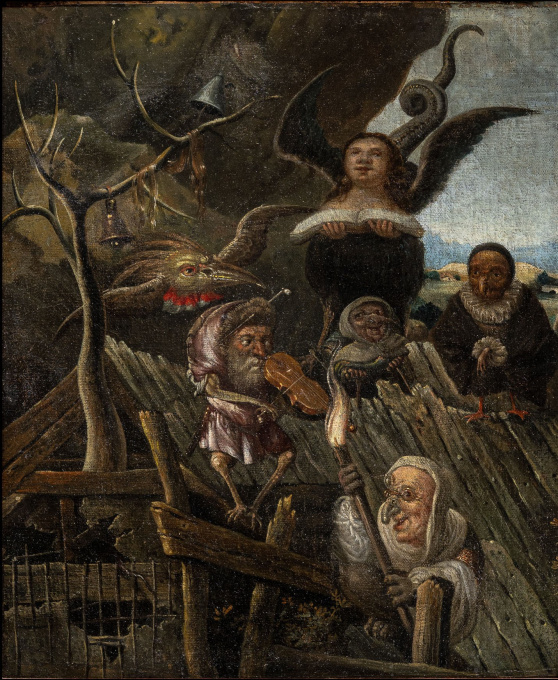17th C representation of the Roof of Folly: An Allegory of the Fall, German School. by Unbekannter Künstler