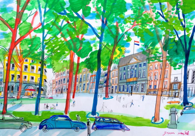 Den Haag, Lange Voorhout by Guus van Eck