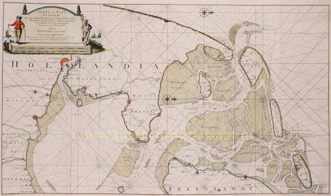 Zuiderzee, Texel, Vlieland, Terschelling  by Nicolaes Witsen