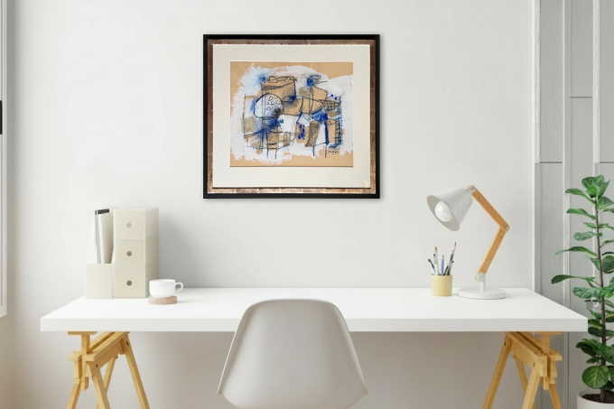 Abstracte compositie by Jaap Nanninga
