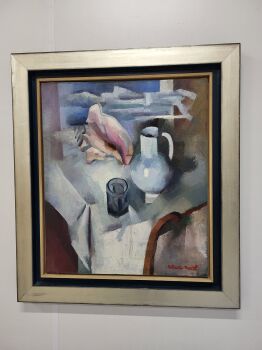 A Still Life with Shell by Marcel Stobbaerts