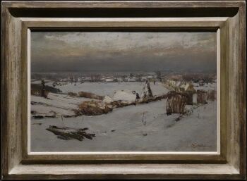 Winters gezicht op Achterberg by David Schulman
