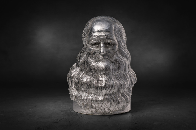 San Leonardo da Vinci - silver leaf by Eleonora Francioni Antonio Mastromarino