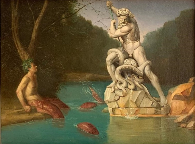 Il Tritone e Neptuno by Giovanni Tommasi Ferroni
