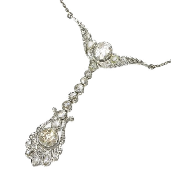 Belle Epoque diamond pendant by Dutch supplier to the court by Onbekende Kunstenaar