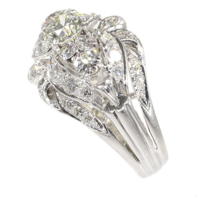 Vintage Fifties diamond cocktail ring by Artiste Inconnu