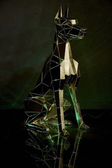 Golden Doberman by Phantom Art