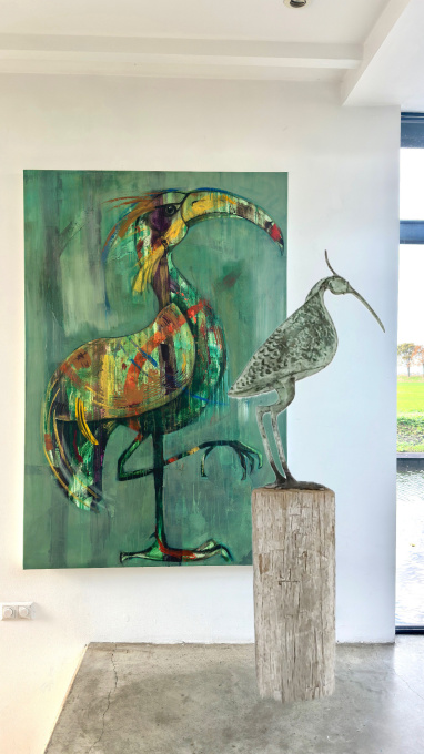 Groene vogel by Wendy Alblas