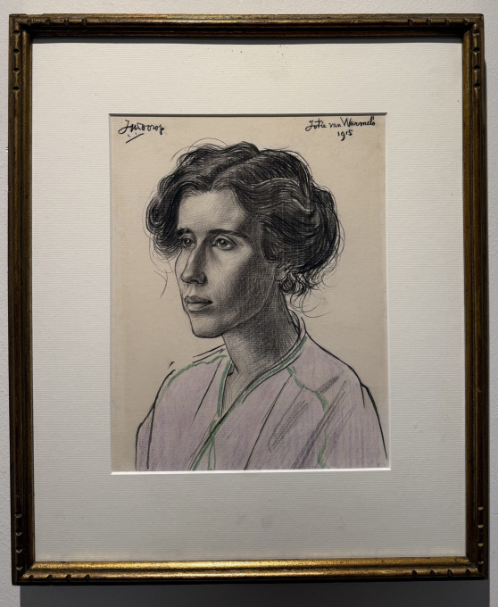 Portret van pianospeler Jotie van Warmelo by Jan Toorop