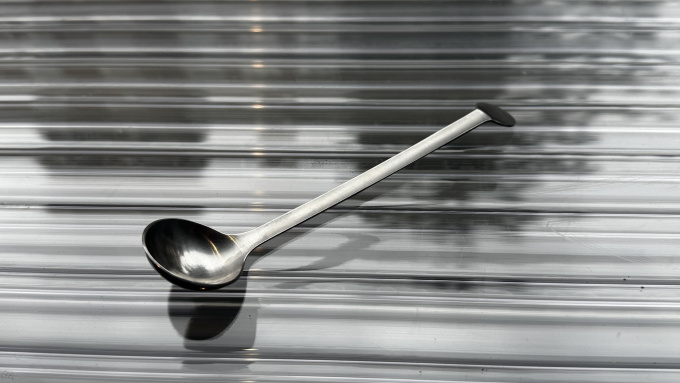 Enzo Mari (1932–2020) for Danese Milano Java Sugar Bowl with Spoon, 1969–1970 by Enzo Mari
