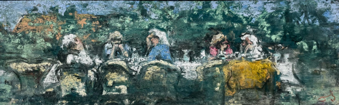 Tuingezelschap in 't Gooi by Onno Boerwinkel
