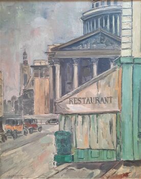 Stadsgezicht Parijs met Pantheon / Pantheon in Paris by Dirk Filarski