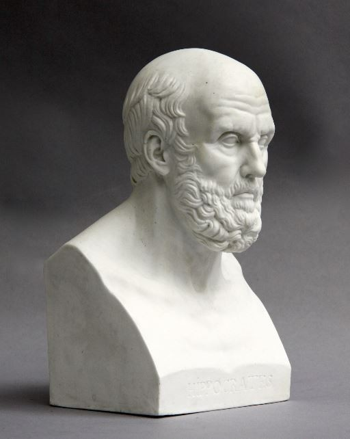 Sèvres bust Hippocrates, France by Onbekende Kunstenaar