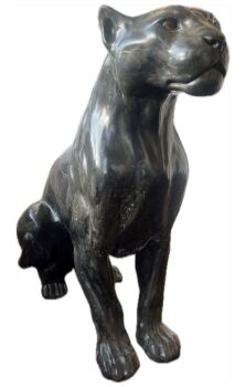Zittende jaguar by Chris Tap