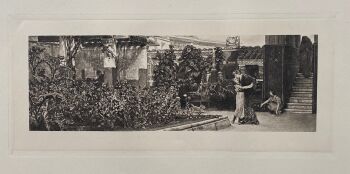 A hearthy welcome by Lawrence Alma-Tadema