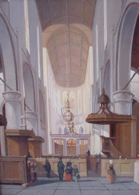St.Janskerk te Gouda by Gijsbert Johannes Verspuy