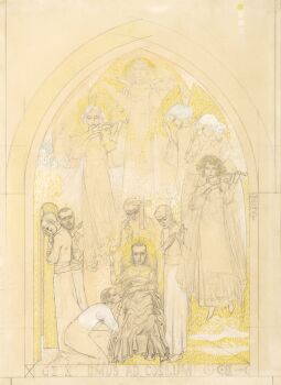 Het sterven van St. Aloysius by Jan Toorop