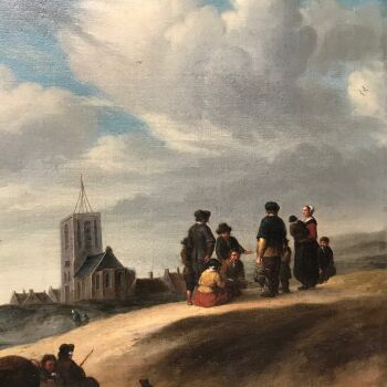 MENSEN AAN HET STRAND by Jacob Esselens
