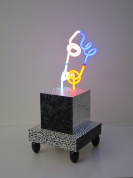 3d-Neon sculpture I by Jozef van der Horst