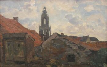 Gezicht op de Cuneratoren te Rhenen by Willem Bastiaan Tholen