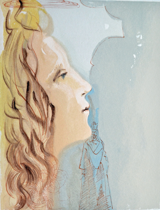 Divina commedia paradiso 08 by Salvador Dali