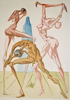 Divina commedia inferno 26 by Salvador Dali