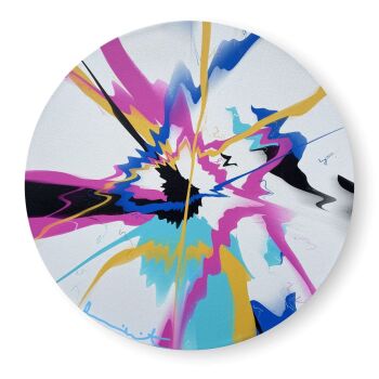 H12 - 3 - 417 Beautiful, Half Smouldering, Nearly Cloudless, Well Lit Nimbus Painting by Damien Hirst