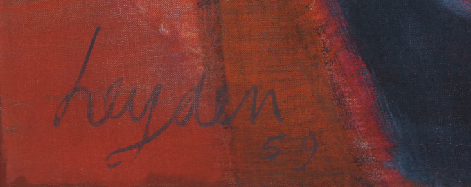 Composition en Rouge by Ernst Leyden