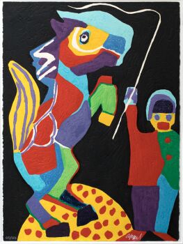 On voit marcher toutes les couleurs by Karel Appel