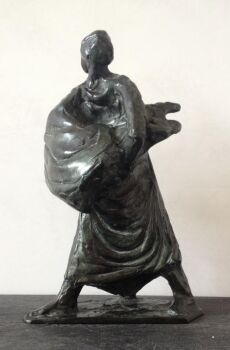  Vluchtende vrouw by Nel van Lith