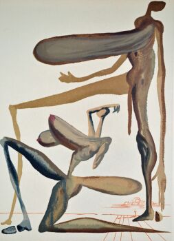 Divina commedia purgatorio 22 by Salvador Dali