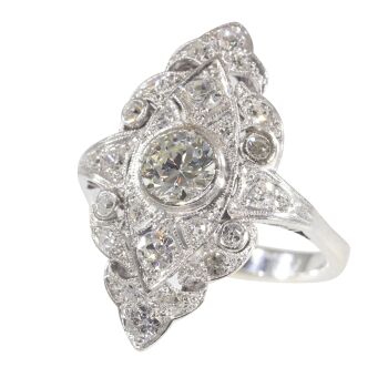 Vintage Fifties diamond engagement ring by Unbekannter Künstler