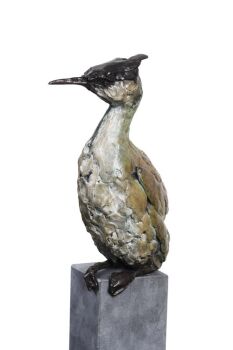 Grebe by Jacqueline van der Laan