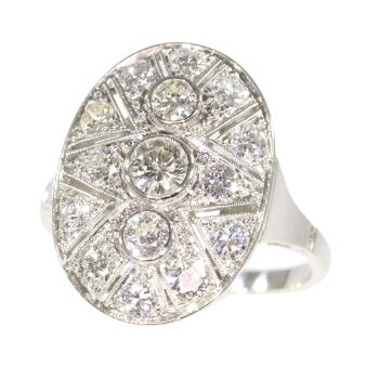 Eternal Romance: A 1950s Art Deco Diamond Ring by Unbekannter Künstler