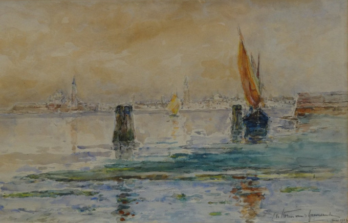 View on Venice by Carel Nicolaas Storm van 's Gravesande